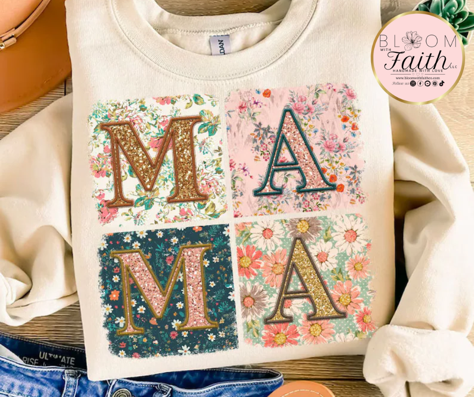 MAMA flower shirt