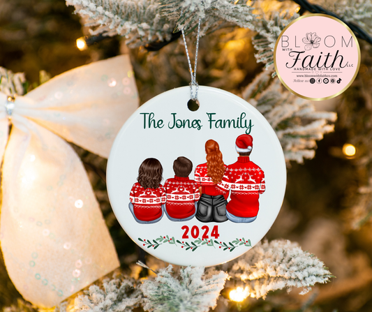 Custom family ornament