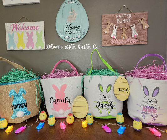 Personalized Easter baskets